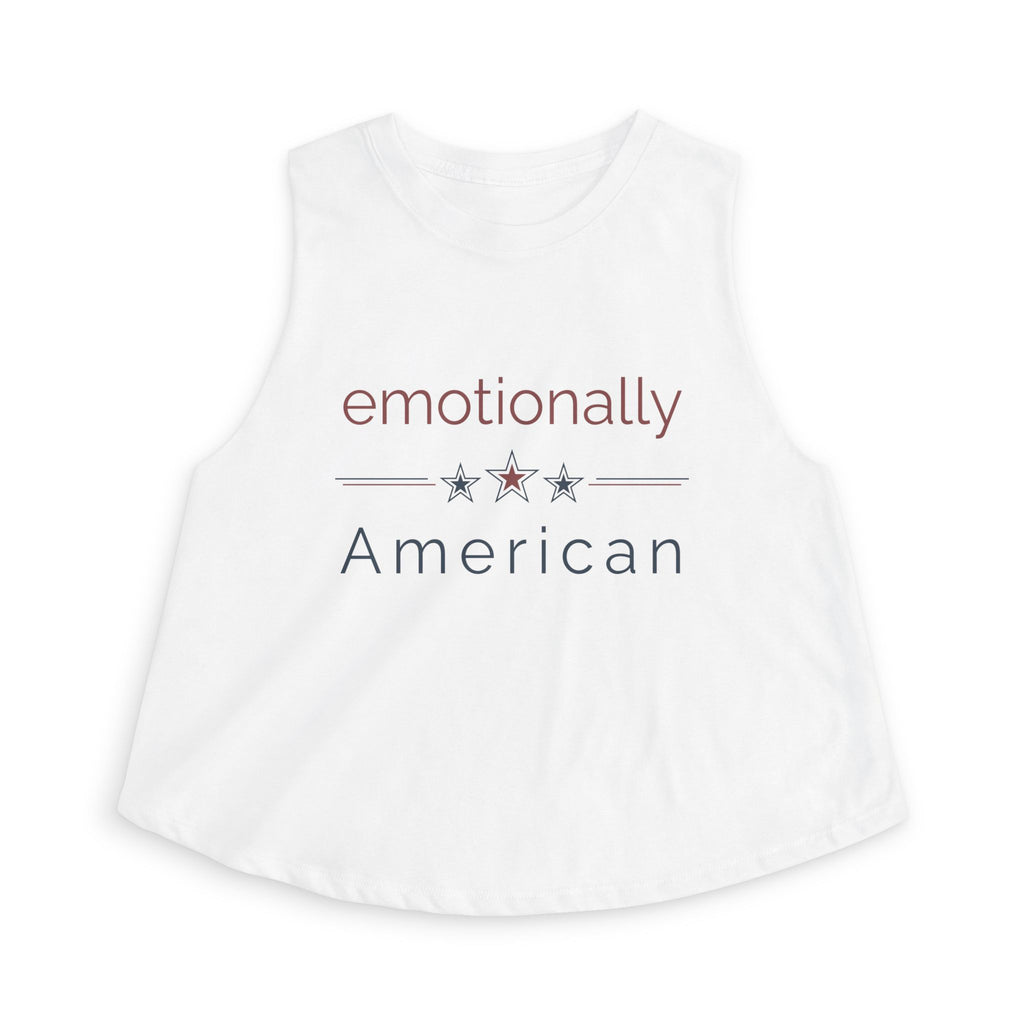 "emotionally american" | Crop Top | Red White & Unfiltered | Group Chat Energy