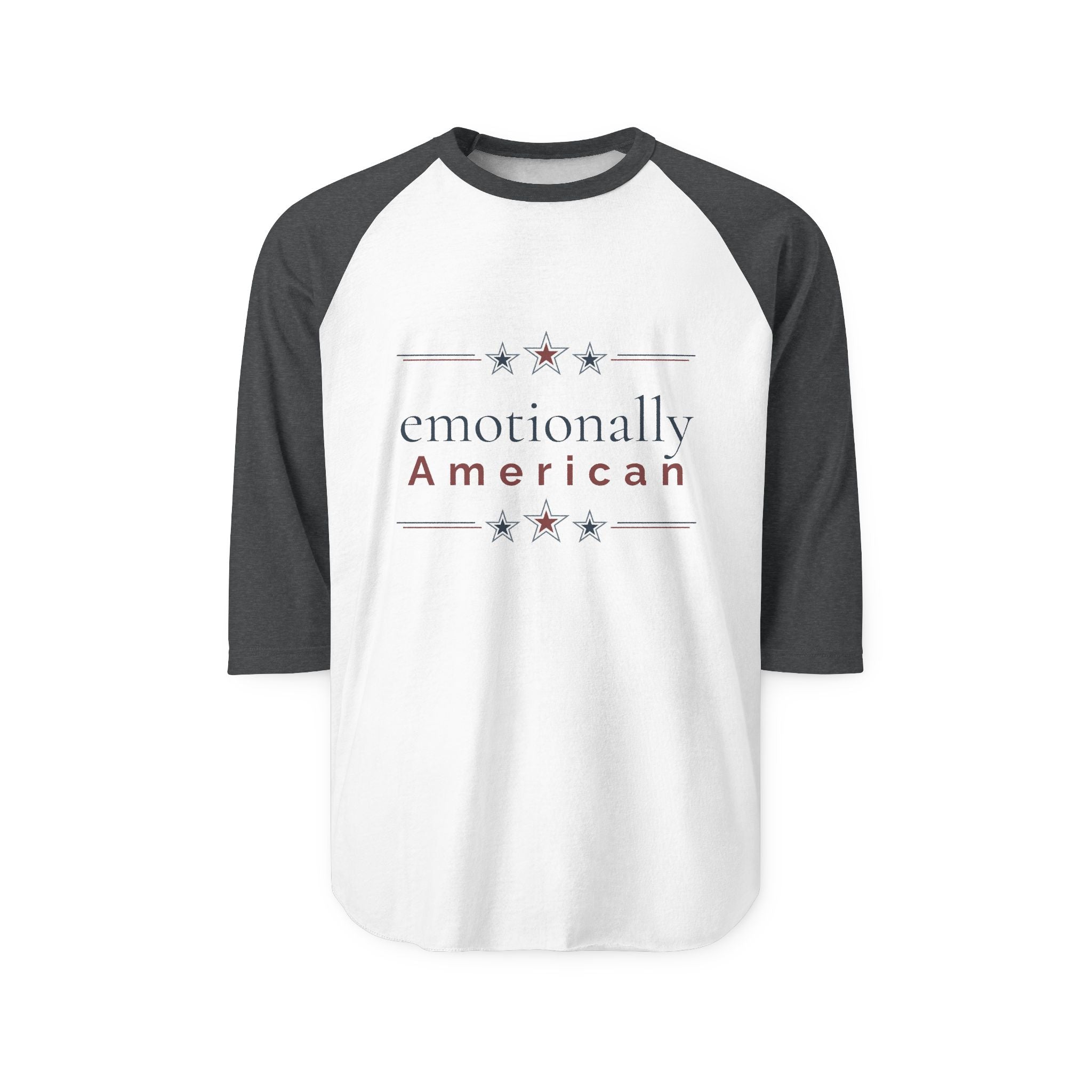 "emotionally american" | Long Sleeve Tee | Red White & Unfiltered | Group Chat Energy