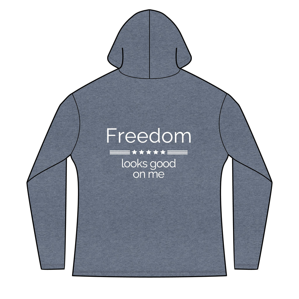 emotionally American front | freedom looks good on me back | Red White & Unfiltered | Group Chat Energy