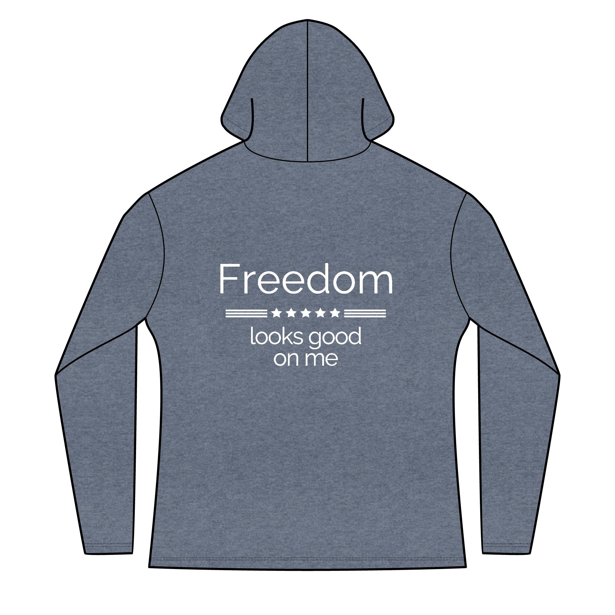 emotionally American front | freedom looks good on me back | Red White & Unfiltered | Group Chat Energy