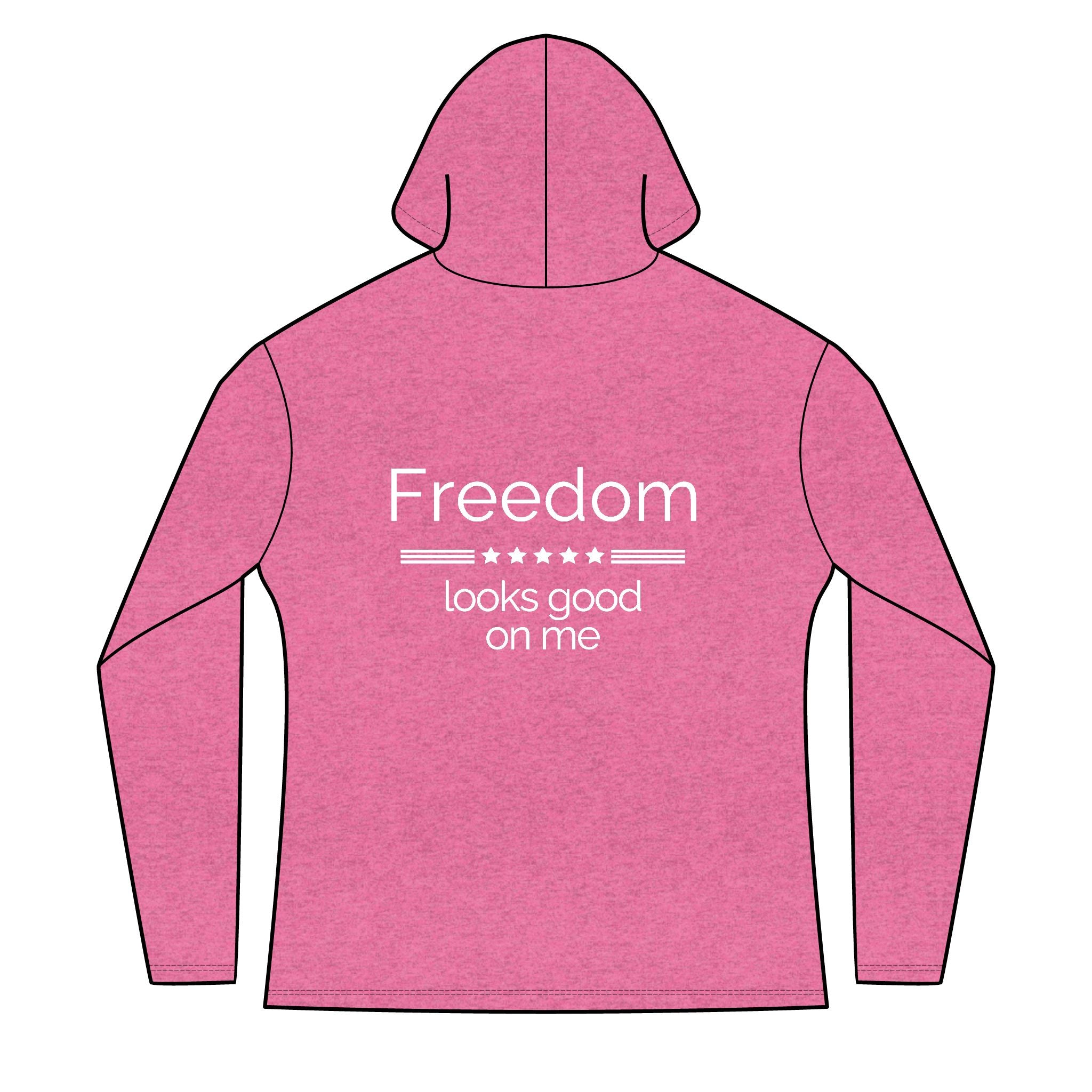 "emotionally american" front | "freedom looks good on me" back | Red White & Unfiltered | Group Chat Energy