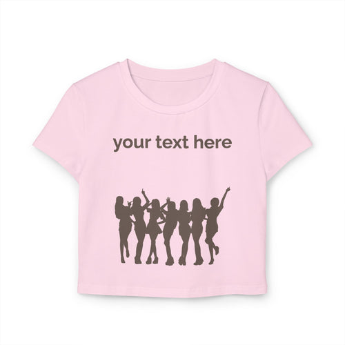 committed | customizable crop top tee | Loyal but Questionable | Group Chat Energy