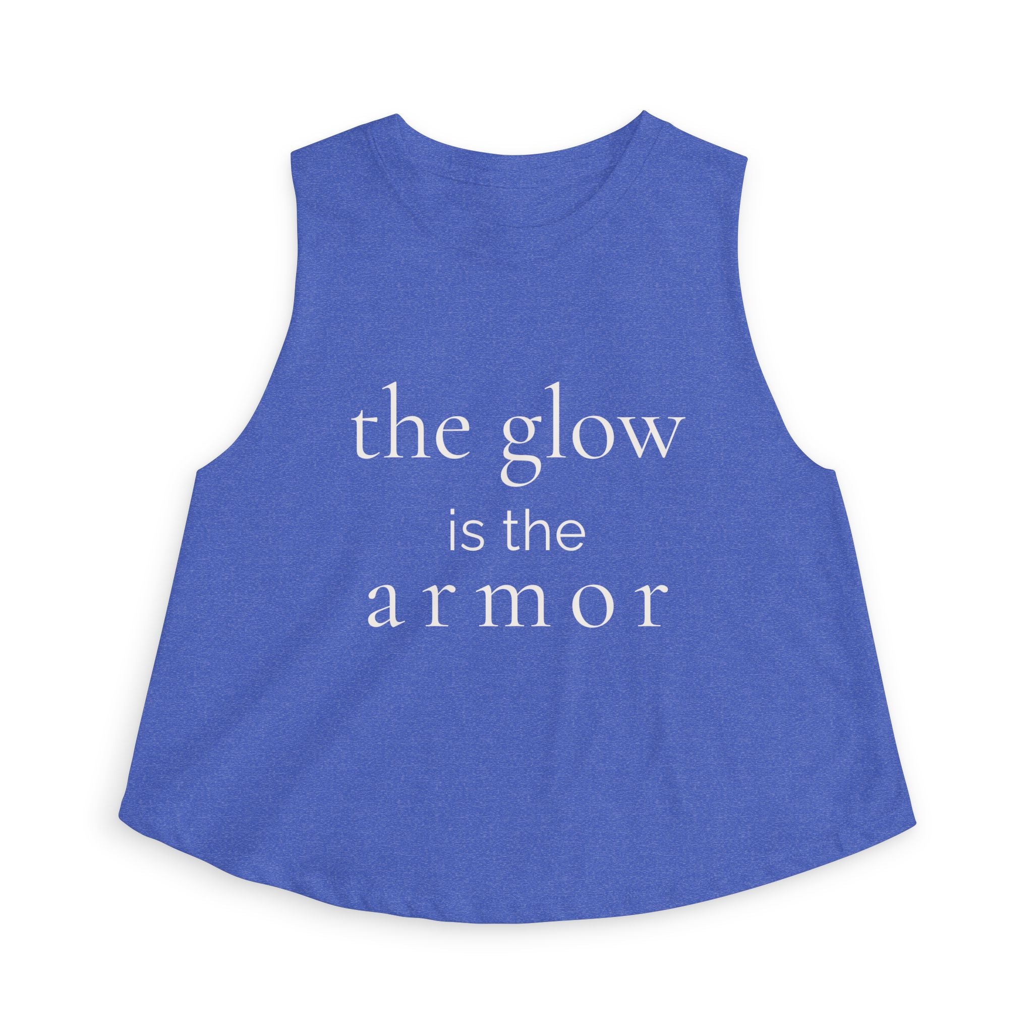 the glow is the armor | Crop Top | Maintenance Era | Group Chat Energy