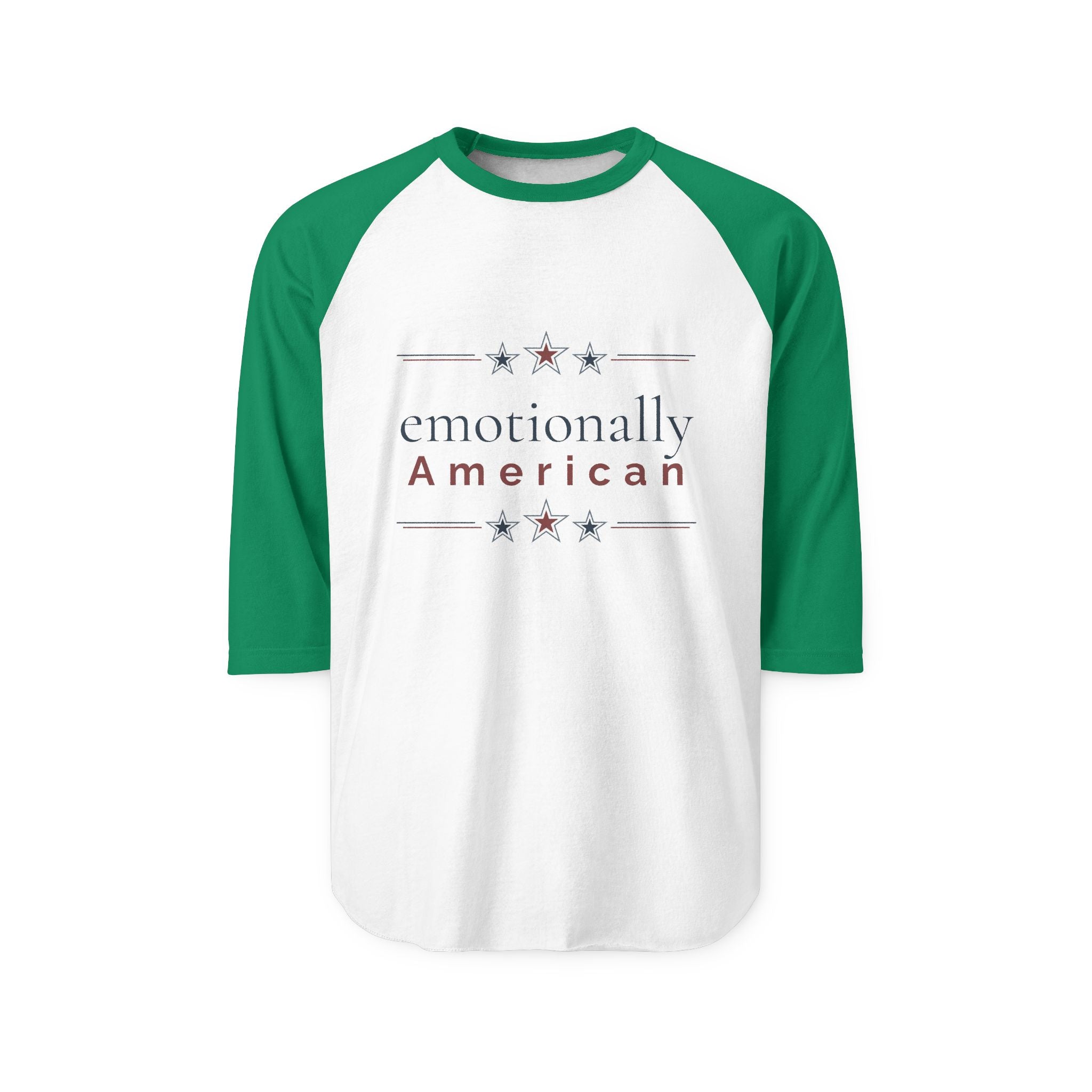 "emotionally american" | Long Sleeve Tee | Red White & Unfiltered | Group Chat Energy