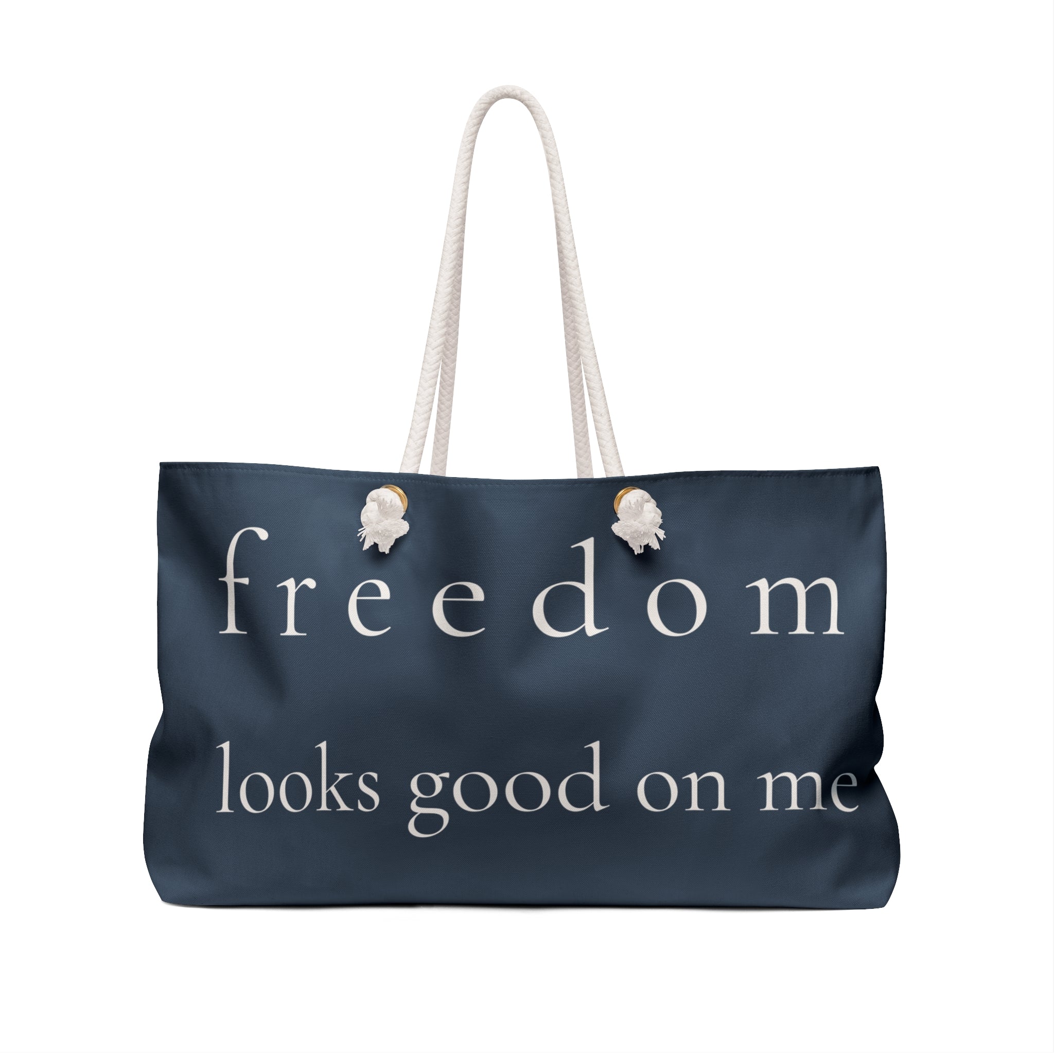 freedom looks good on me |  weekender bag | Red, White, & Unfiltered | Group Chat Energy