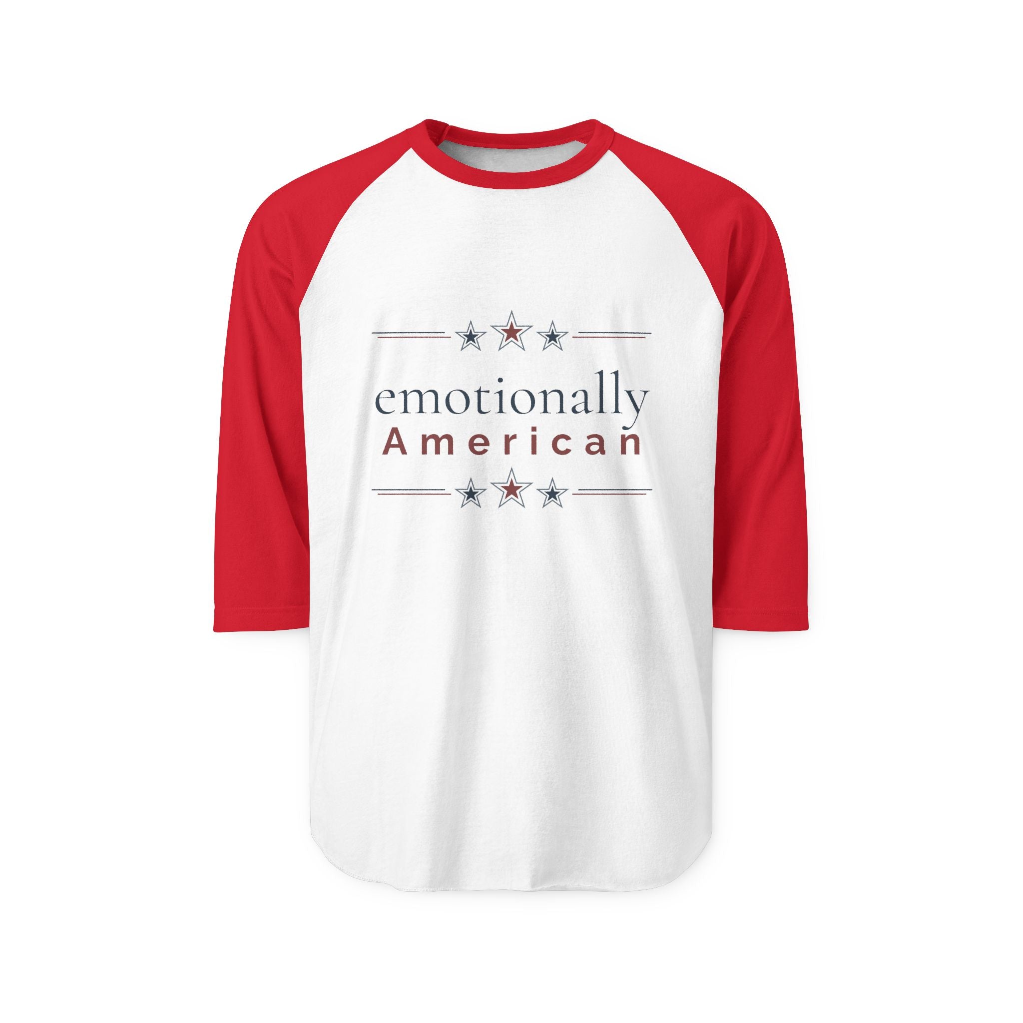 "emotionally american" | Long Sleeve Tee | Red White & Unfiltered | Group Chat Energy