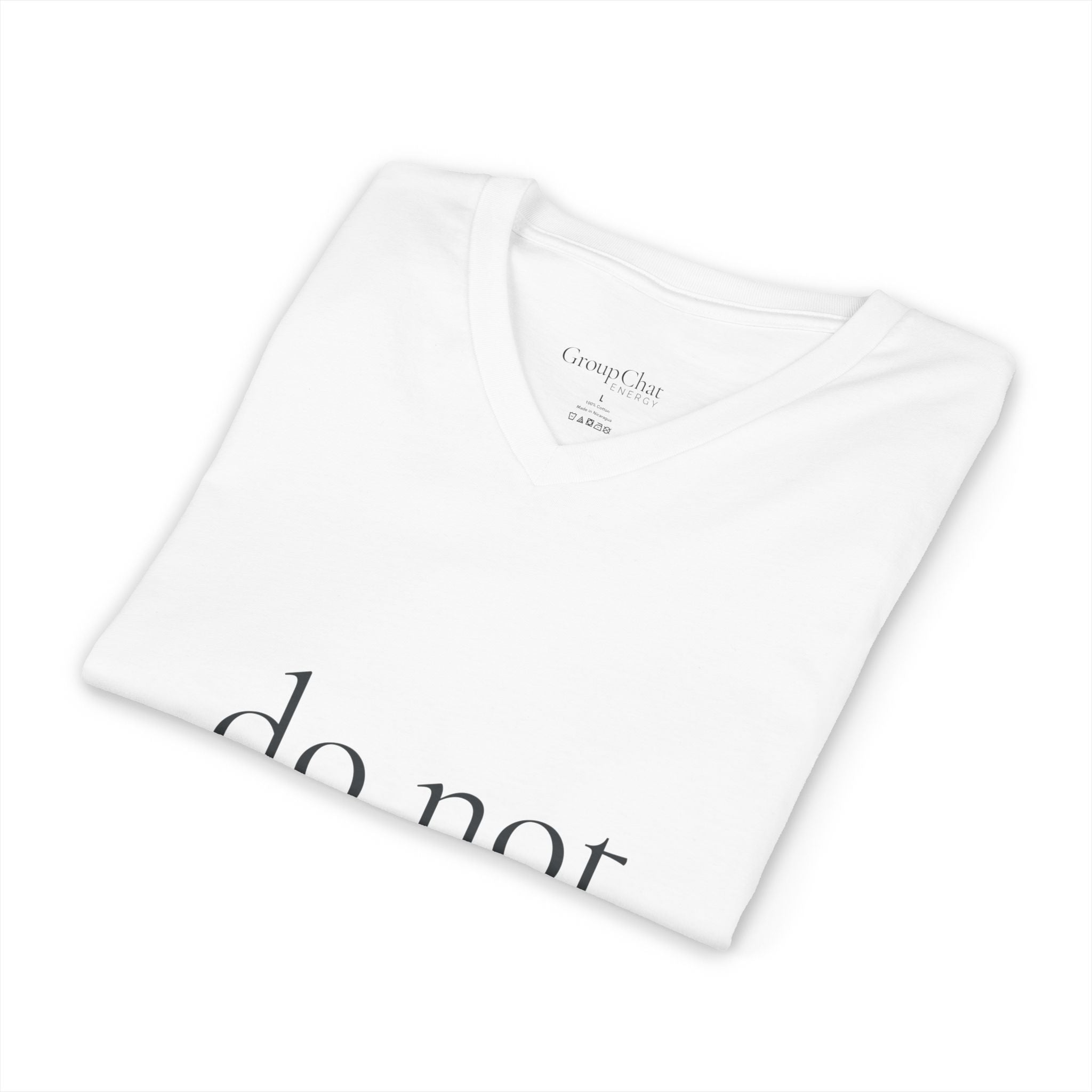 do not perceive me | v-neck tee | Emotionally Offline | Group Chat Energy