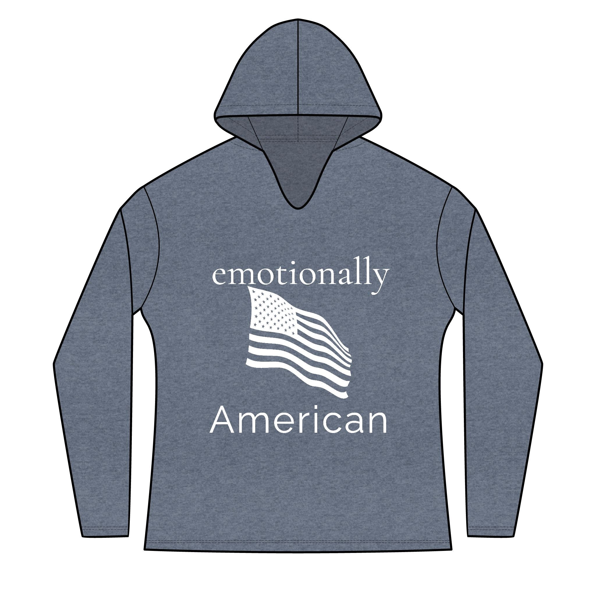 emotionally American front | freedom looks good on me back | Red White & Unfiltered | Group Chat Energy