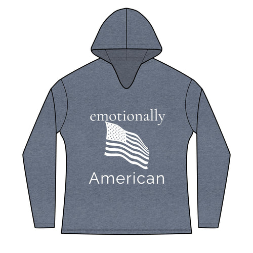 emotionally American front | freedom looks good on me back | Red White & Unfiltered | Group Chat Energy