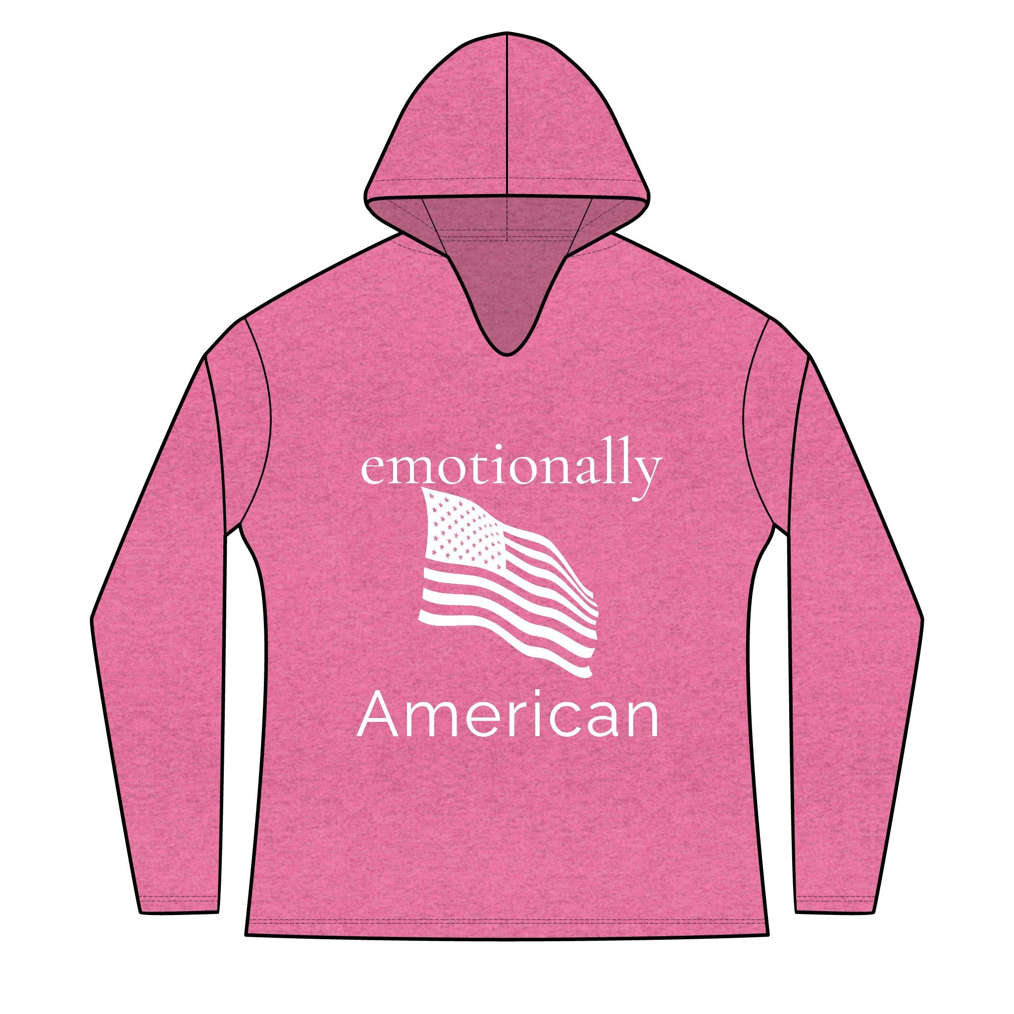 "emotionally american" front | "freedom looks good on me" back | Red White & Unfiltered | Group Chat Energy