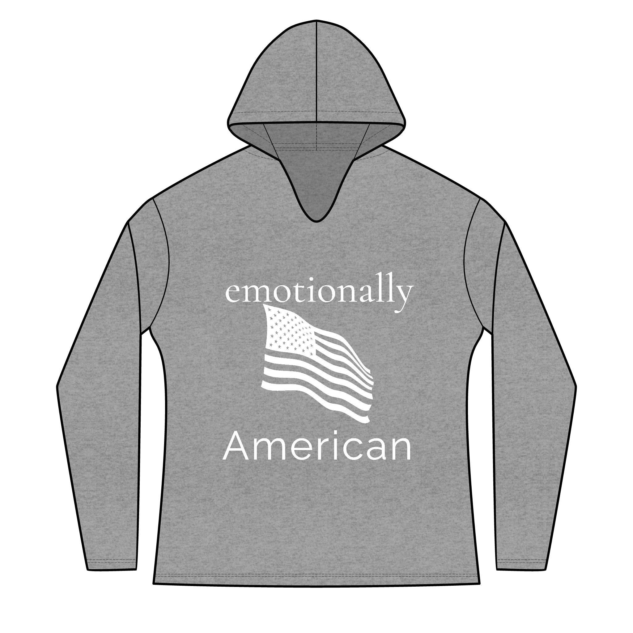 "emotionally american" front | "freedom looks good on me" back | Red White & Unfiltered | Group Chat Energy