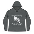 "emotionally american" front | "freedom looks good on me" back | Red White & Unfiltered | Group Chat Energy