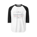 "emotionally american" | Long Sleeve Tee | Red White & Unfiltered | Group Chat Energy