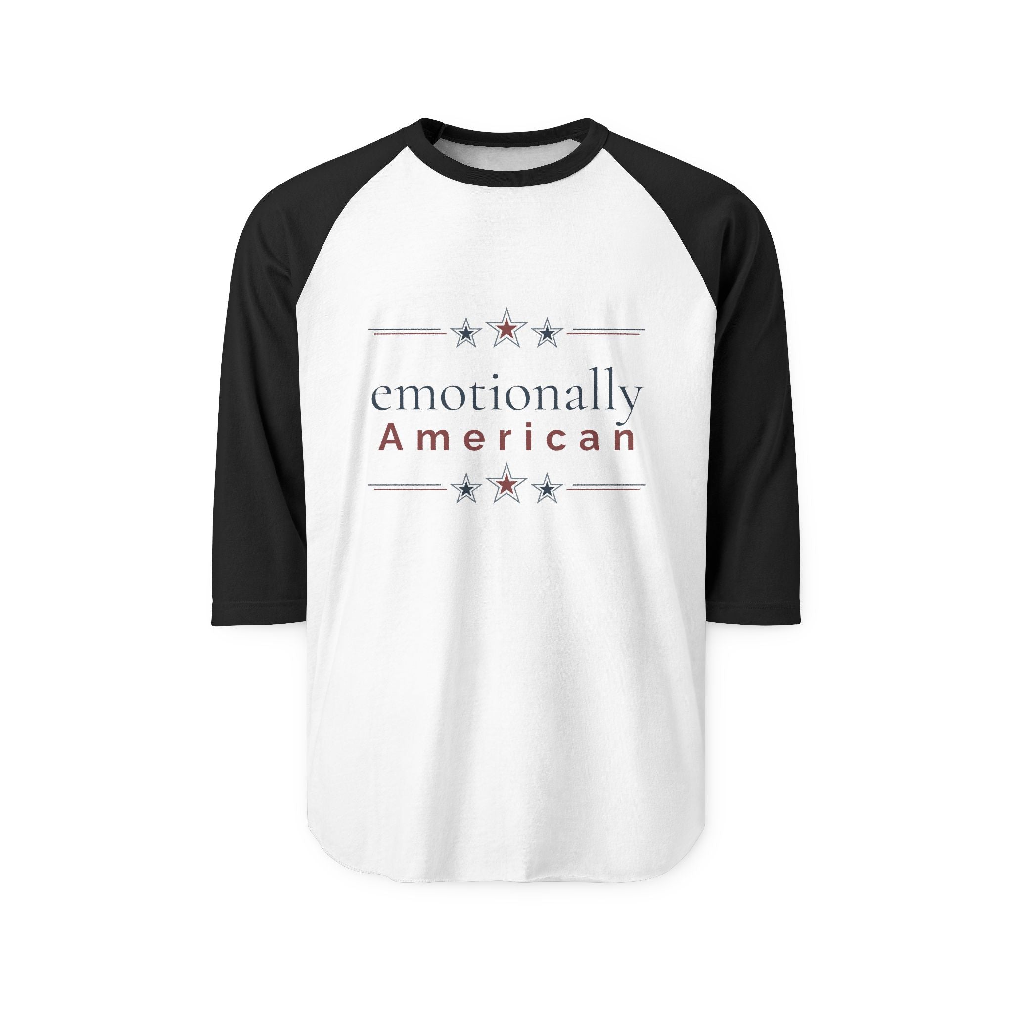 "emotionally american" | Long Sleeve Tee | Red White & Unfiltered | Group Chat Energy