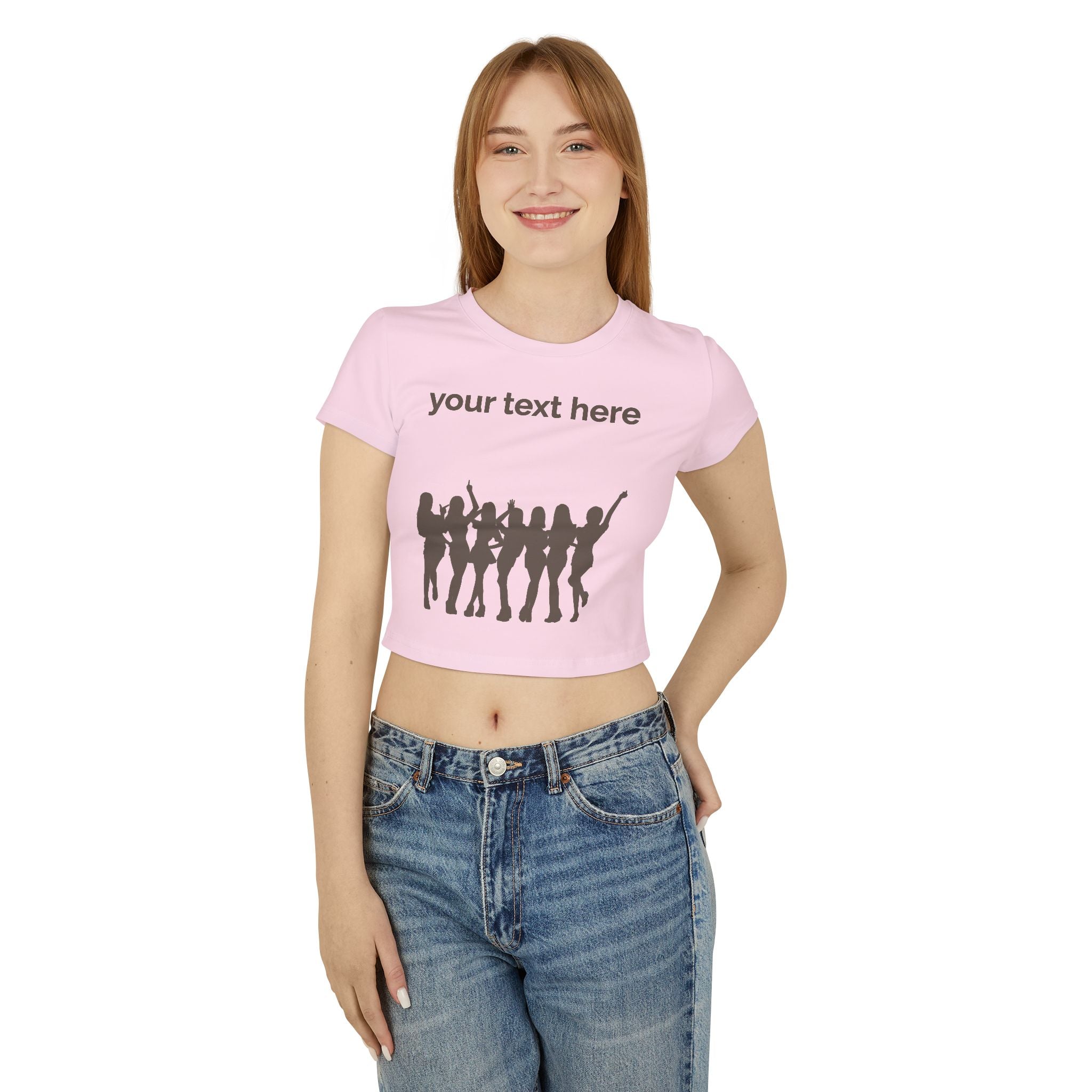 unhinged | customizable crop top tee | Loyal but Questionable | Group Chat Energy