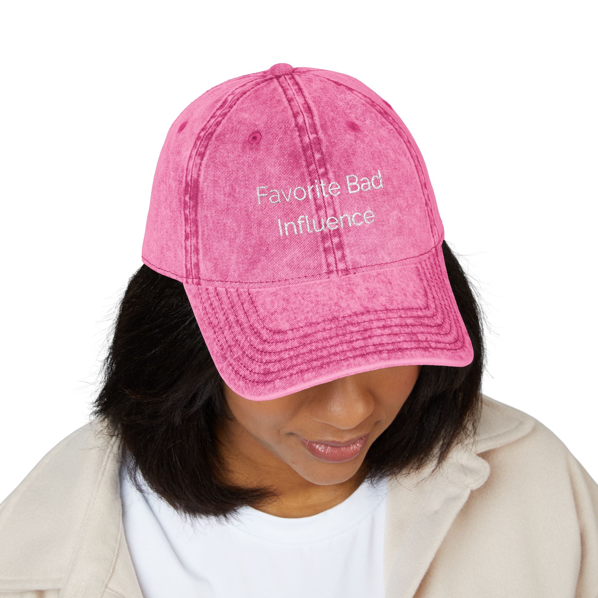 Favorite Bad Influence Hat | Funny Baseball Cap | Sassy Hat for Women | Cute Trendy Hat | Best Friend Gift | Distressed Cap