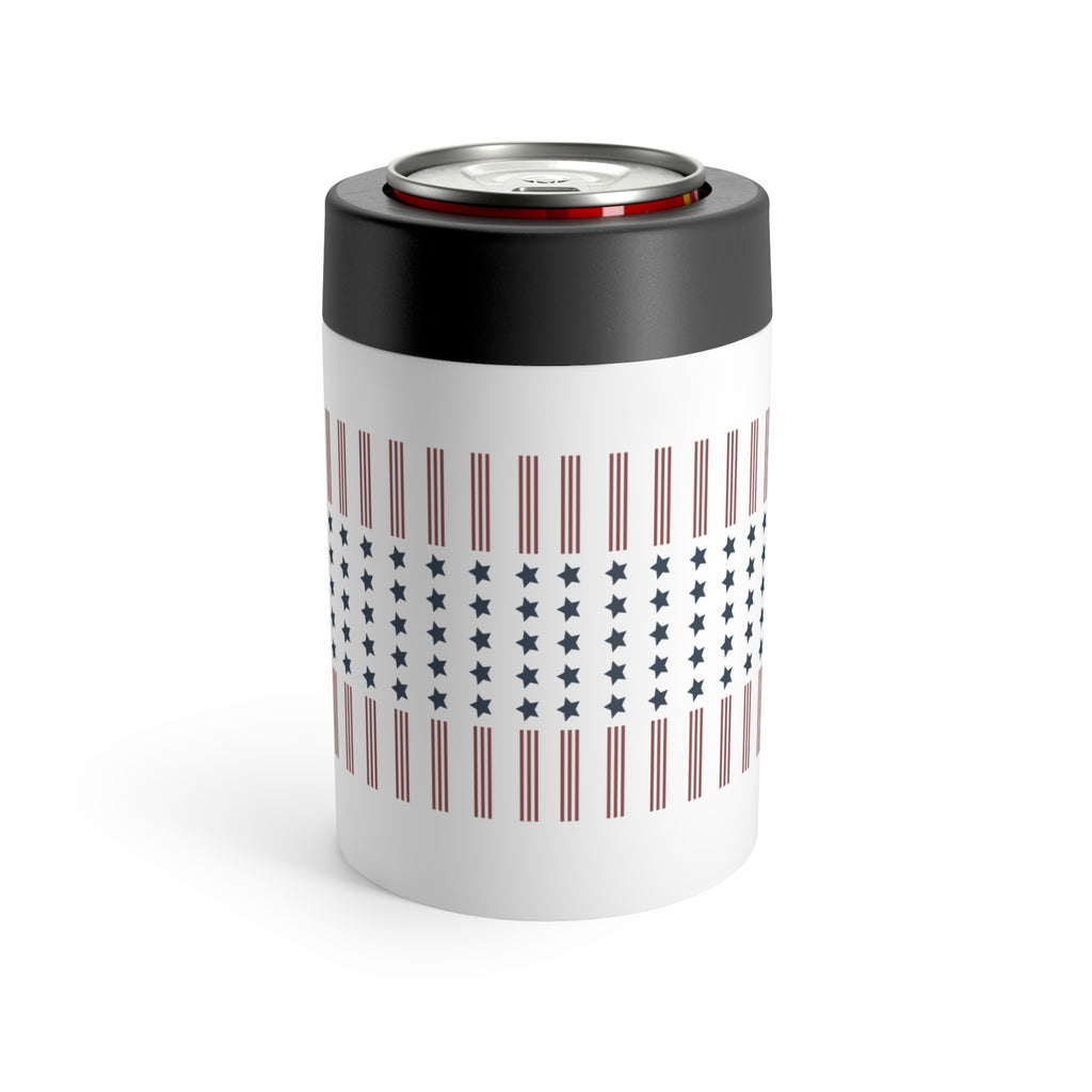 "stars, stripes, & poor decisions" | custom text 12 oz can holder | Group Chat Energy | Red White & Unfiltered
