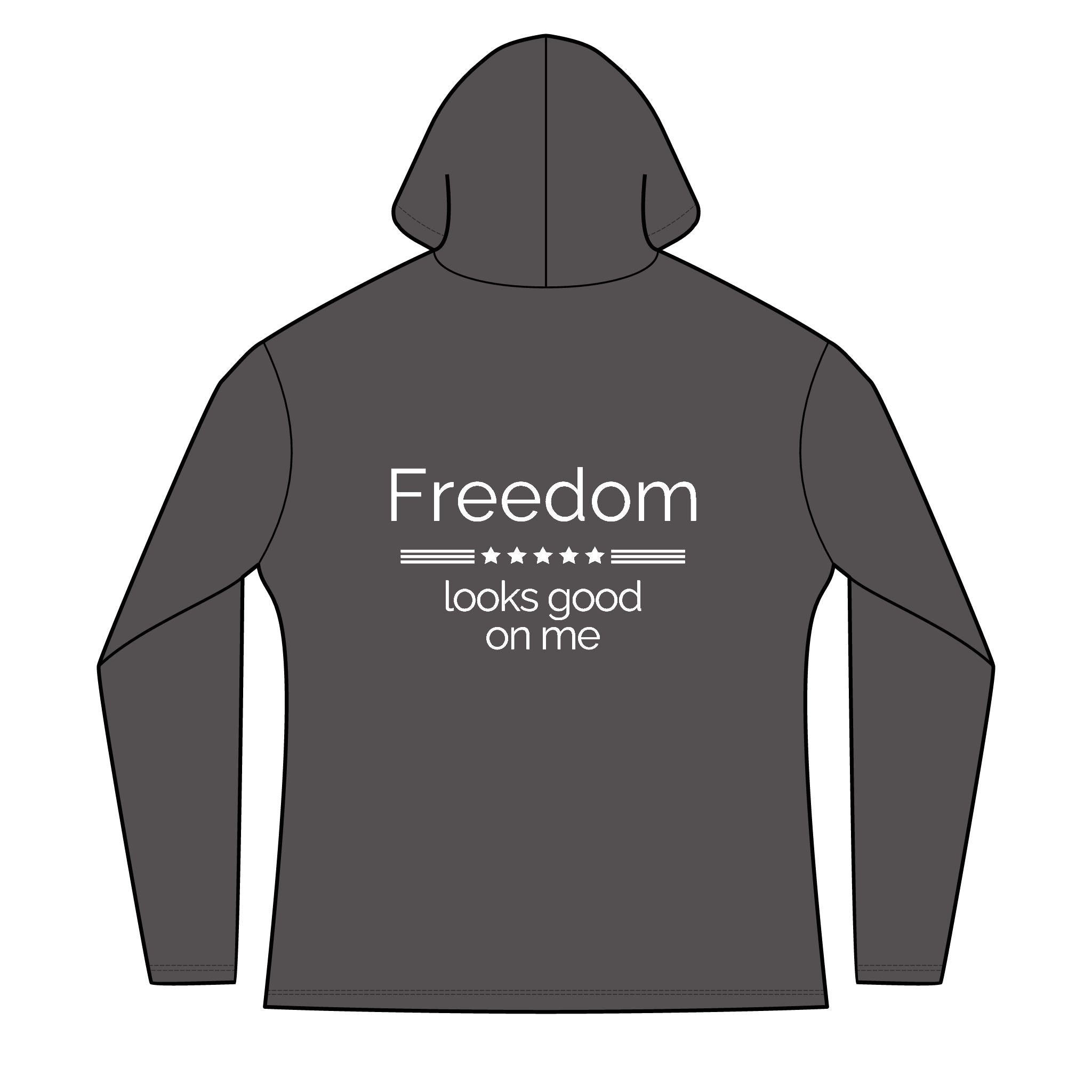 "emotionally american" front | "freedom looks good on me" back | Red White & Unfiltered | Group Chat Energy