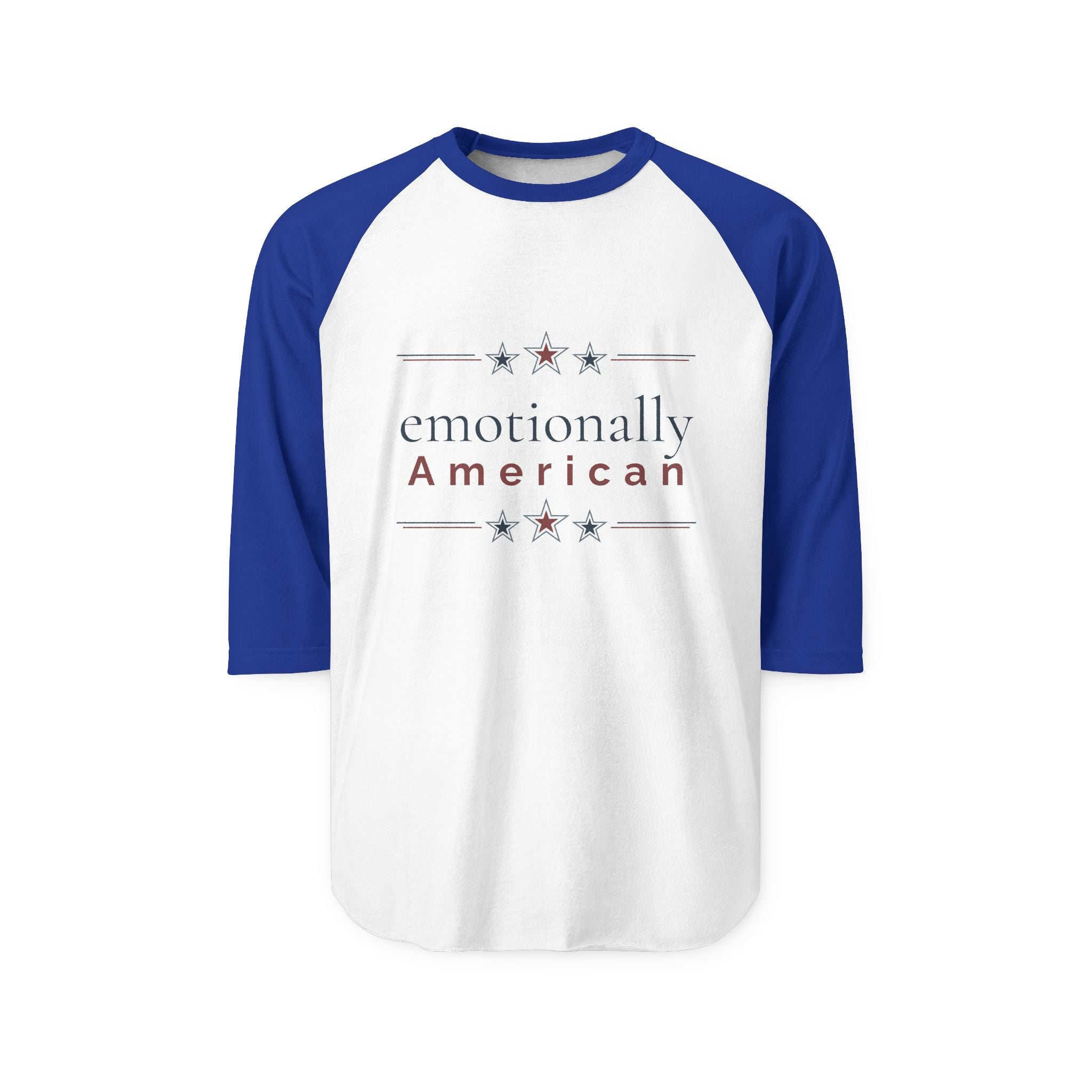 "emotionally american" | Long Sleeve Tee | Red White & Unfiltered | Group Chat Energy