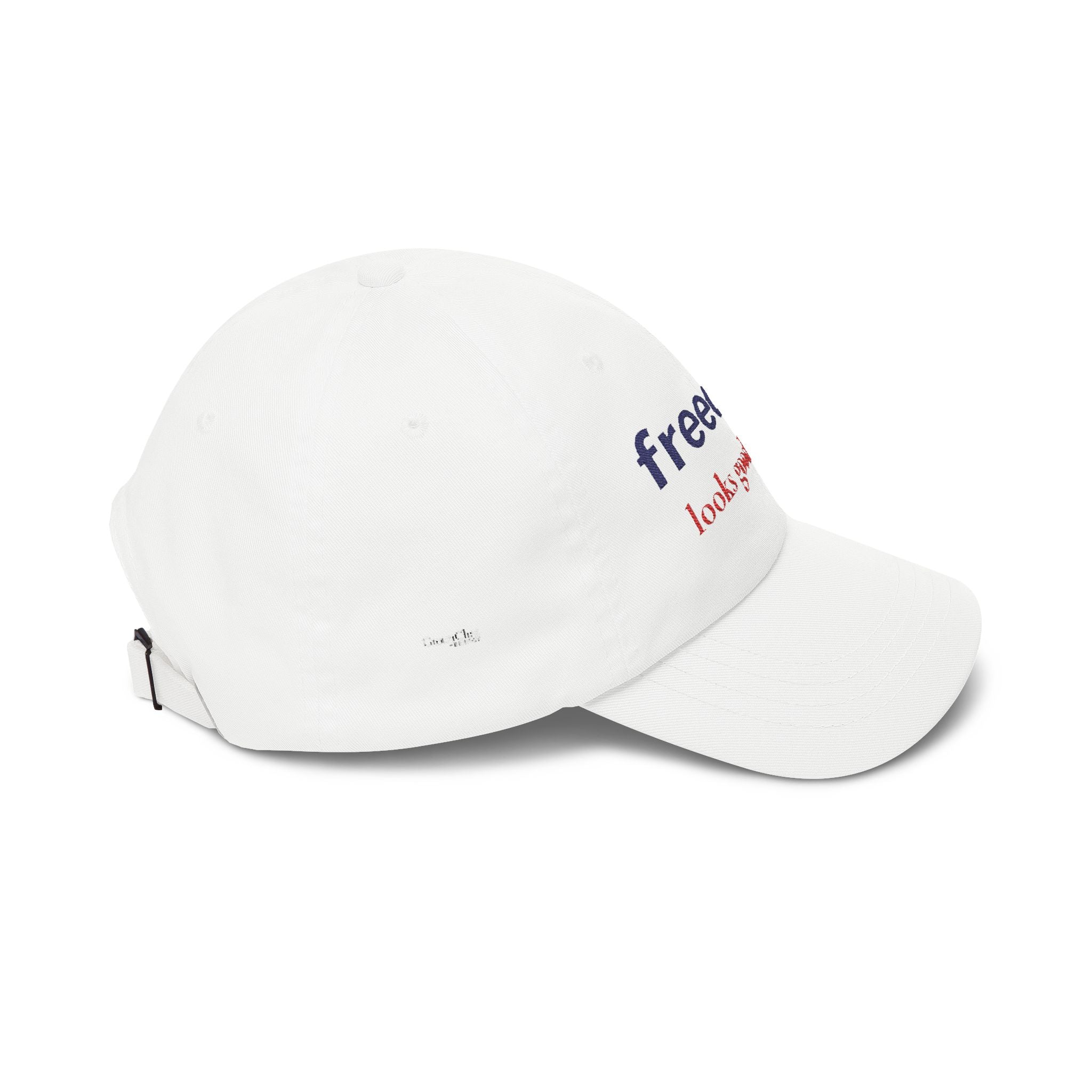 Patriotic Hat for Women | “Freedom looks good on me” Embroidered Baseball Cap | Americana Aesthetic Hat | Fourth of July Outfit