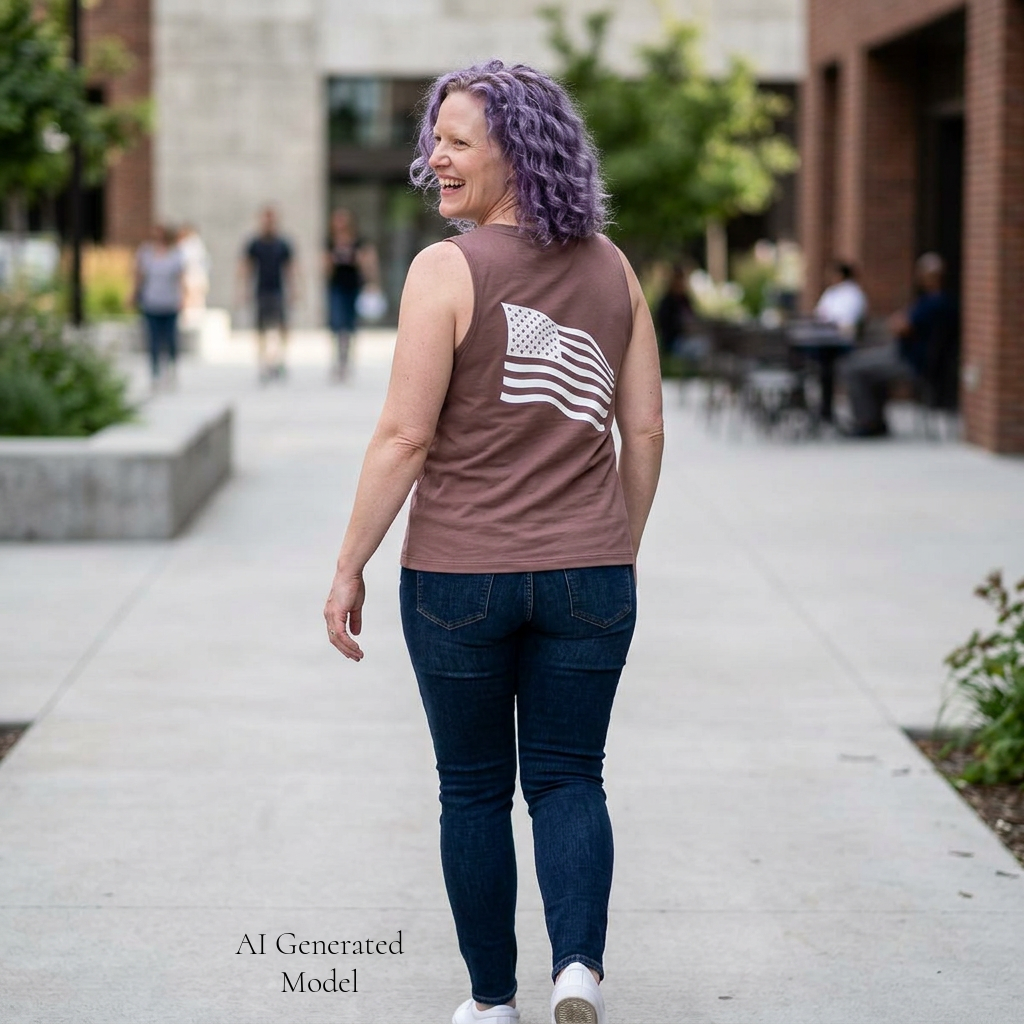 Freedom Looks Good On Me Muscle Tank | Red White Unfiltered | Group Chat Energy