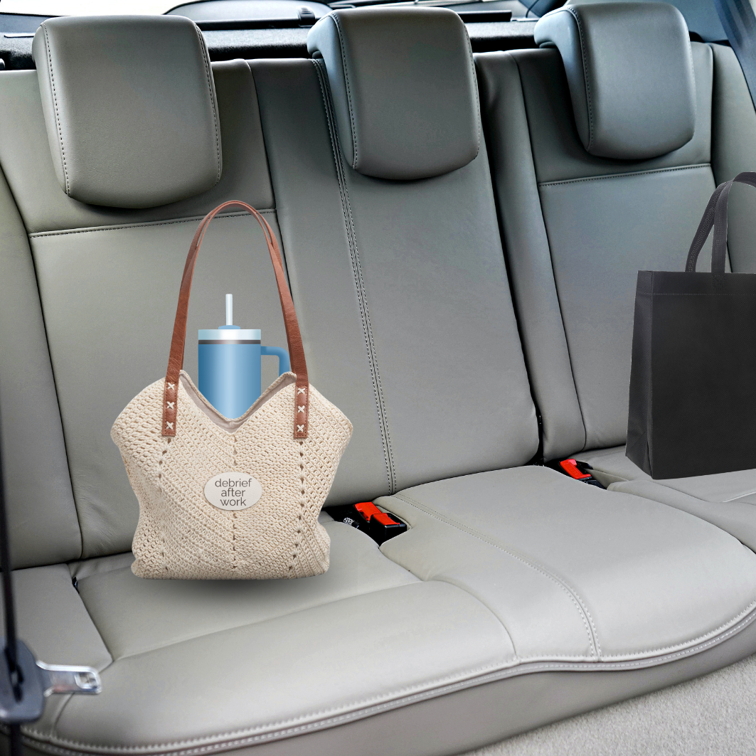 debrief after work | Straw Shoulder Bag – Boho Crochet Tote | Debrief After Work | Group Chat Energy