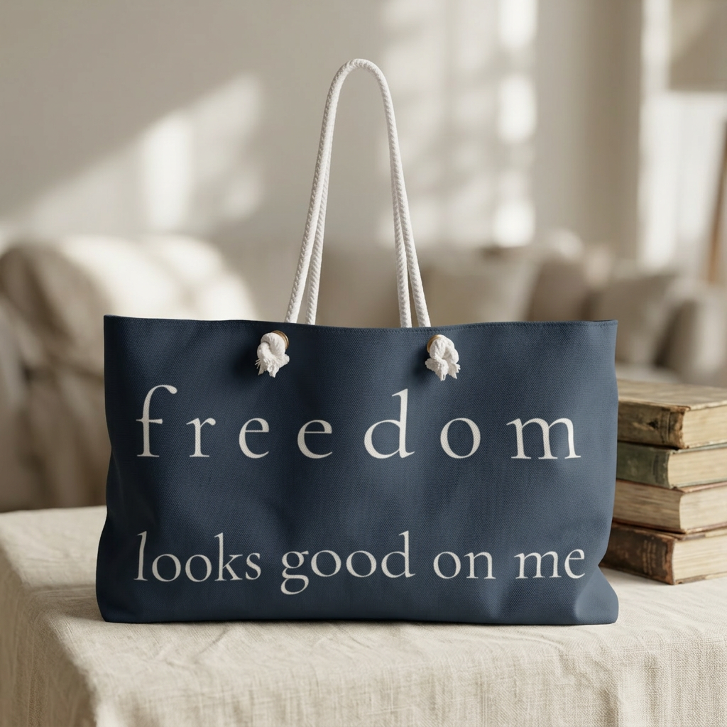 freedom looks good on me |  weekender bag | Red, White, & Unfiltered | Group Chat Energy