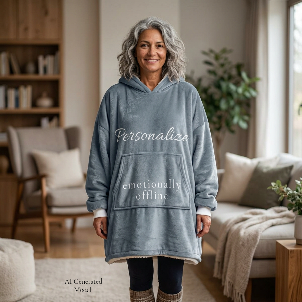 emotionally offline | hooded blanket | Emotionally Offline | Group Chat Energy