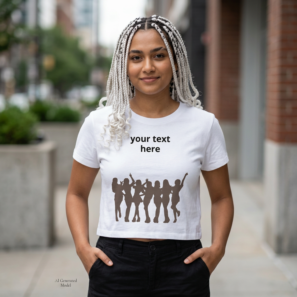 unhinged | customizable crop top tee | Loyal but Questionable | Group Chat Energy