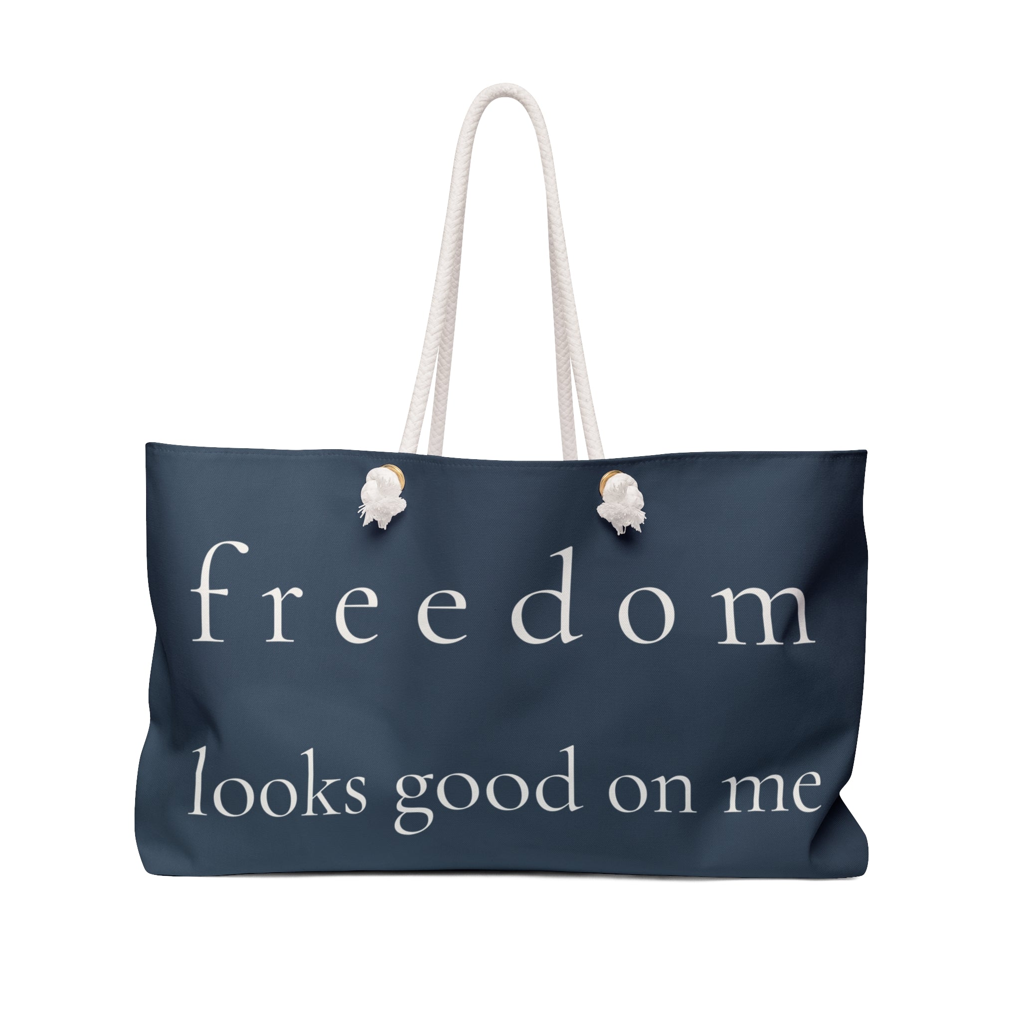 freedom looks good on me |  weekender bag | Red, White, & Unfiltered | Group Chat Energy