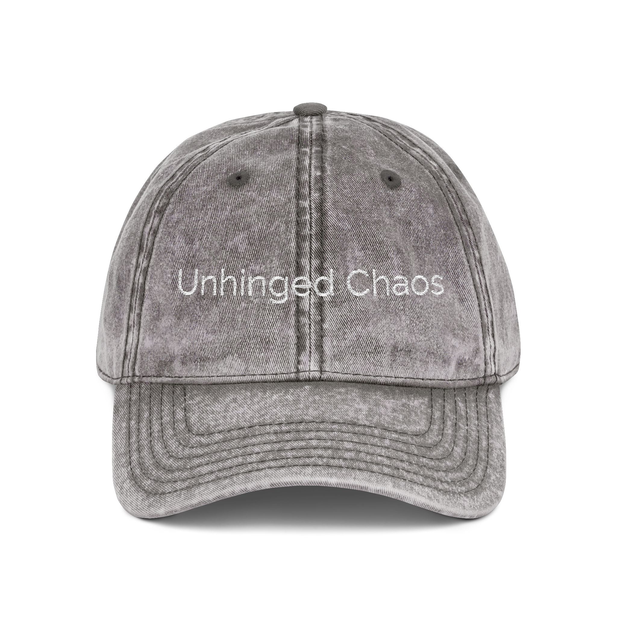 unhinged chaos | embroidered hat | Loyal But Questionable | Group Chat Energy