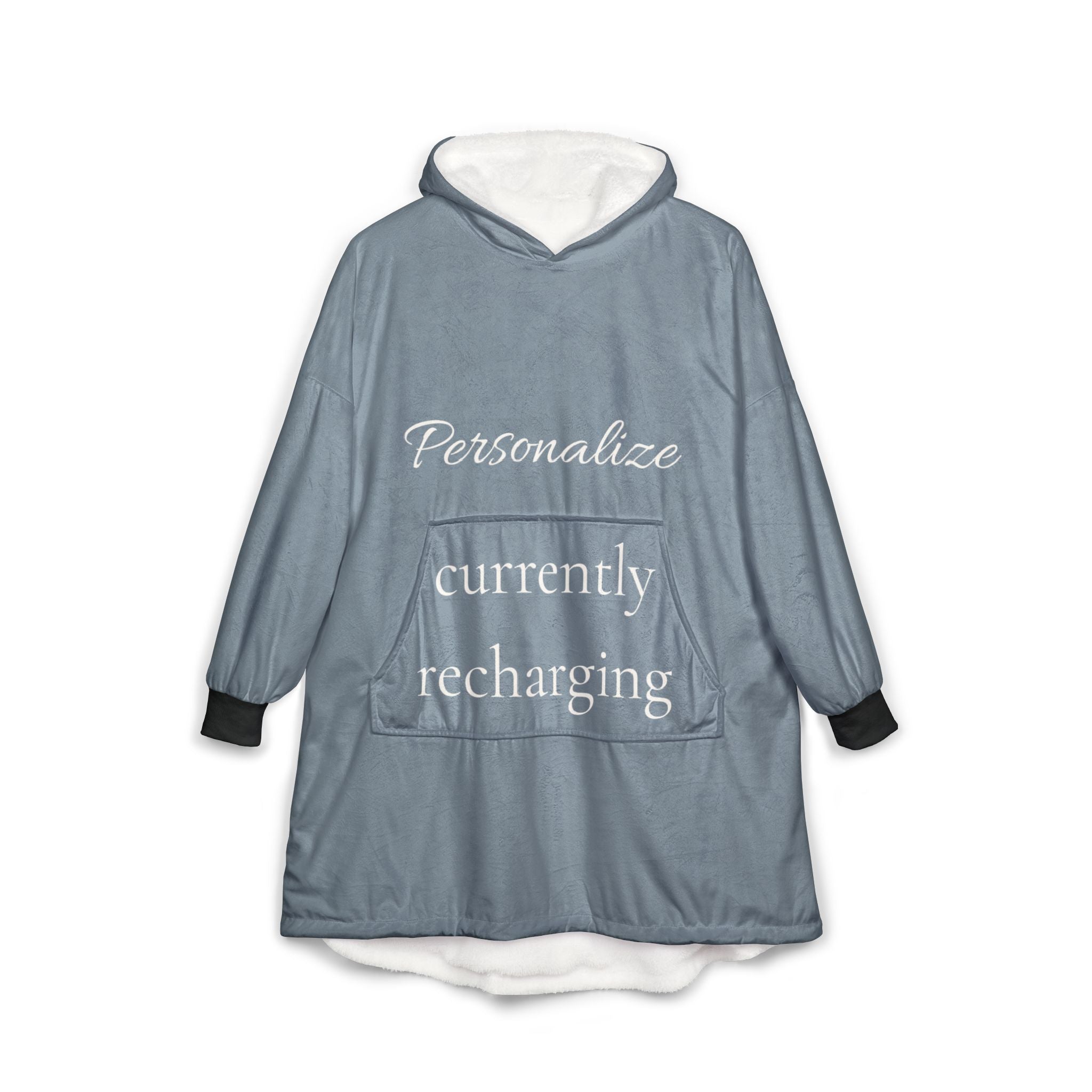currently recharging | hooded blanket | Emotionally Offline | Group Chat Energy
