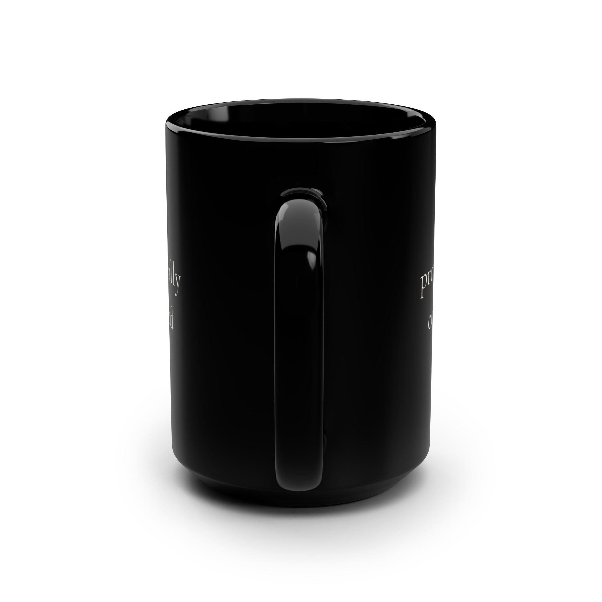 professionally concerned | Black 15oz Mug | Emotionally Offline | Group Chat Energy