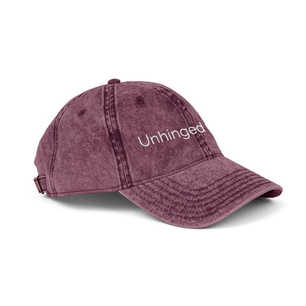 unhinged chaos | embroidered hat | Loyal But Questionable | Group Chat Energy