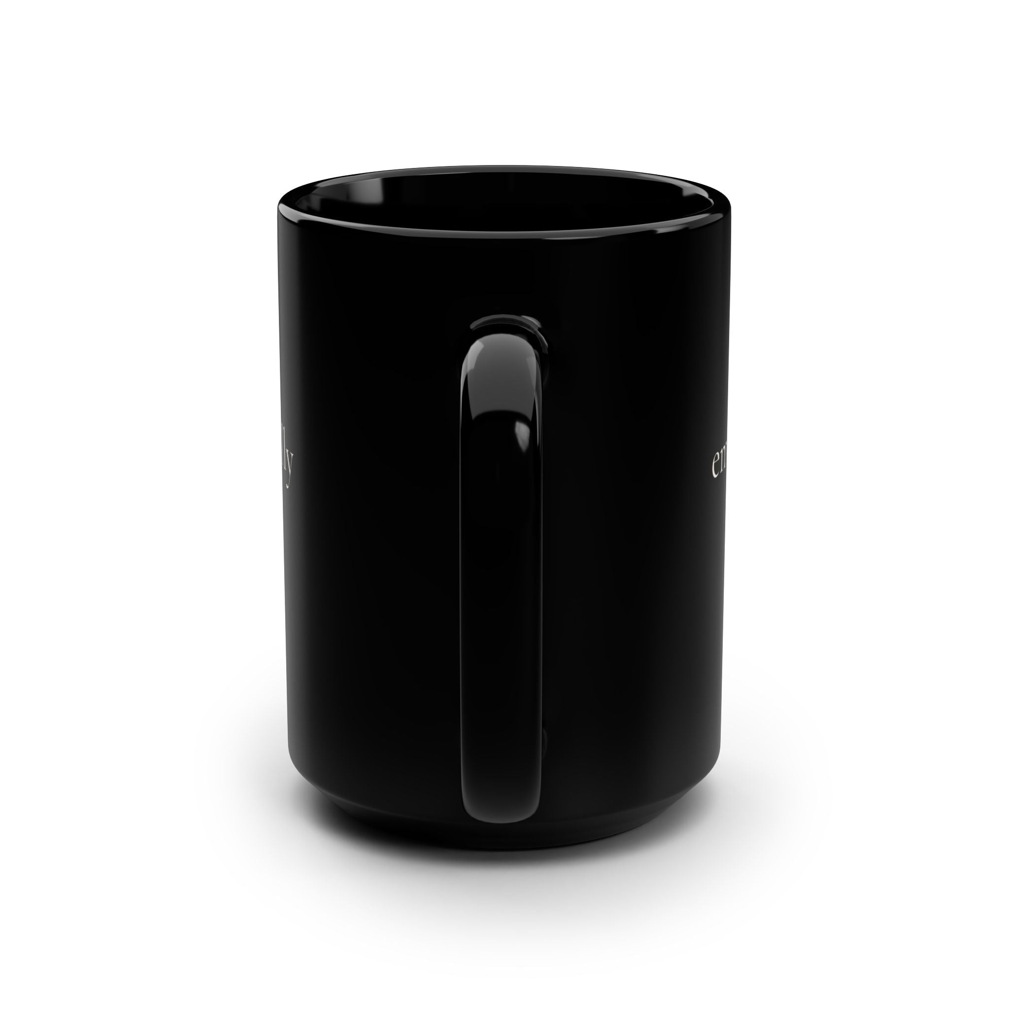 emotionally cc'd | Black 15oz Mug | Debrief After Work | Group Chat Energy