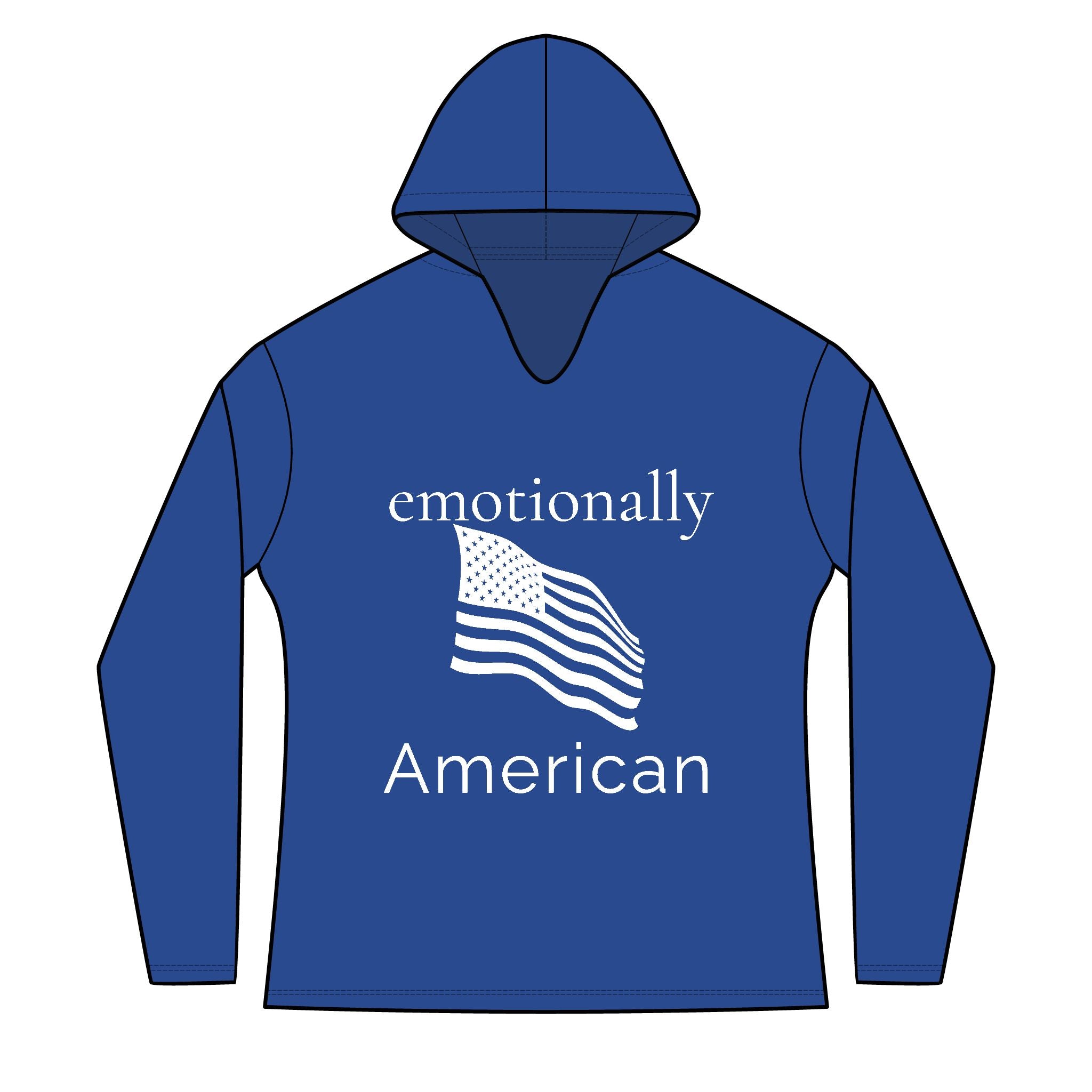 emotionally American front | freedom looks good on me back | Red White & Unfiltered | Group Chat Energy