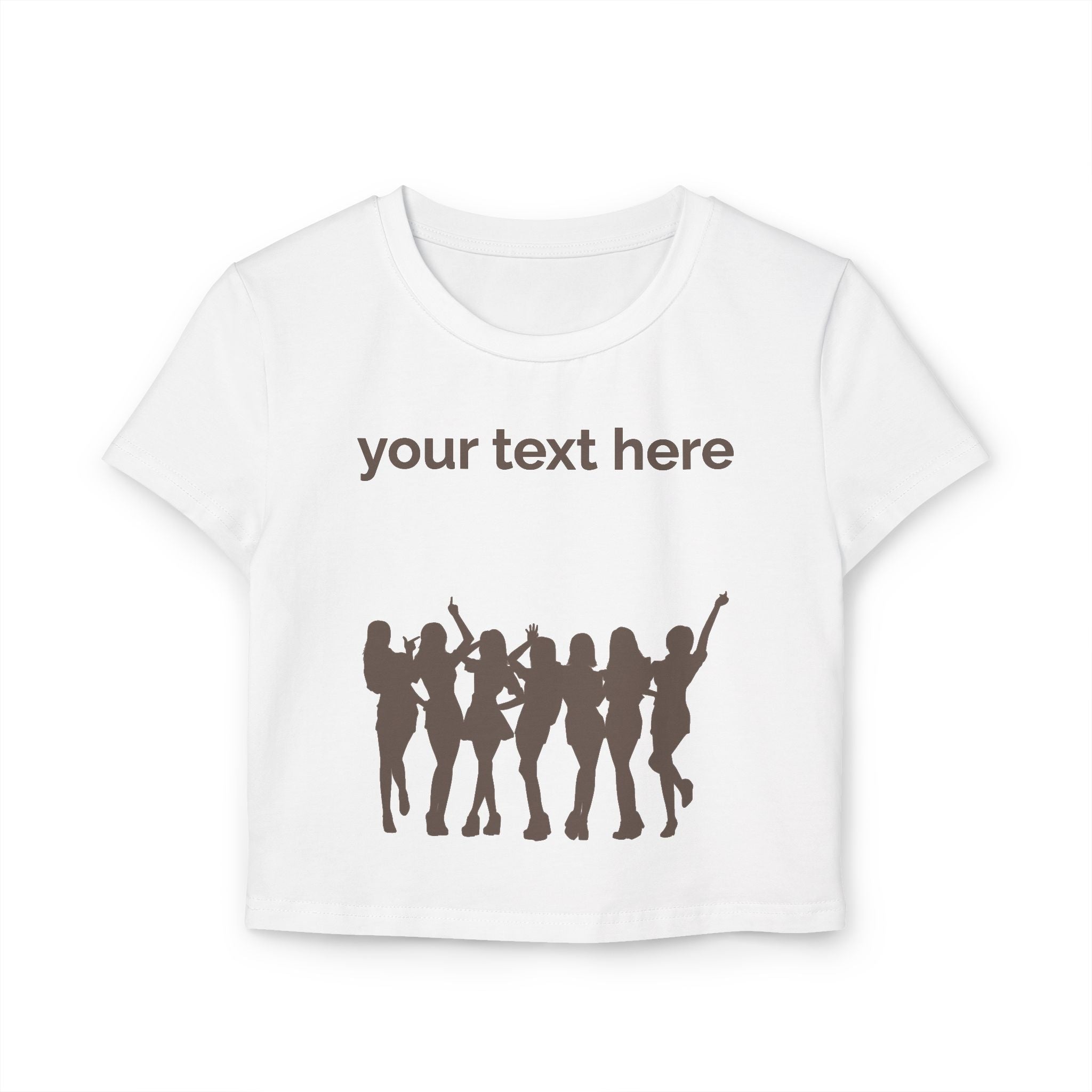 unhinged | customizable crop top tee | Loyal but Questionable | Group Chat Energy