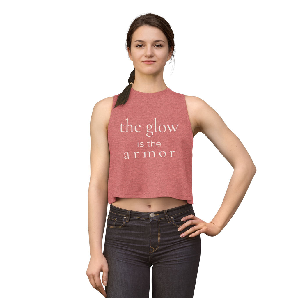 the glow is the armor | Crop Top | Maintenance Era | Group Chat Energy