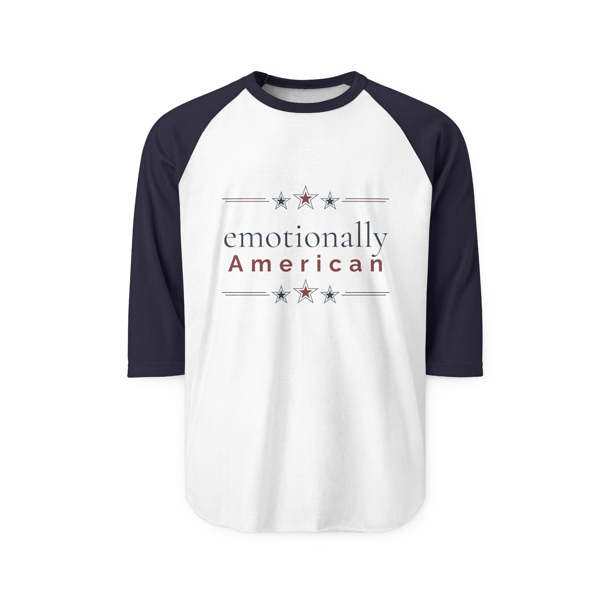"emotionally american" | Long Sleeve Tee | Red White & Unfiltered | Group Chat Energy