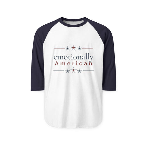 "emotionally american" | Long Sleeve Tee | Red White & Unfiltered | Group Chat Energy